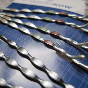 8 Goody Painted Wavy Bobby Slide Hair Pins Bobbies